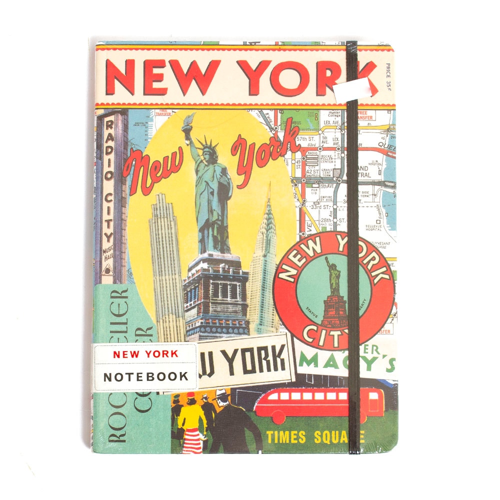 Cavallini, Memo & Notebooks, Art & School, 6"x8", Large, Vintage New York, 376299